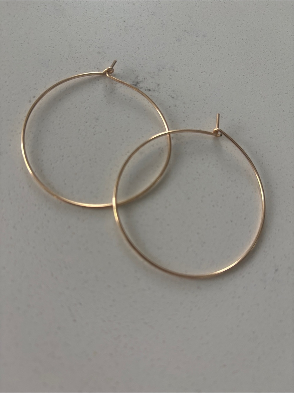 Delicate Gold Hoop Earrings - Classic Women Jewelry